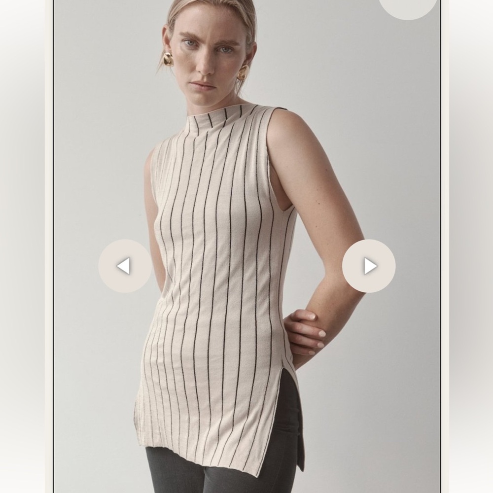 St Agni jacquard striped knit tunic
